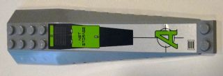 Lego Wedge 16 x 4 Triple Curved with Reinforcements with Agents Logo and 'NET STORAGE' Pattern (Sticker) - Set 8633