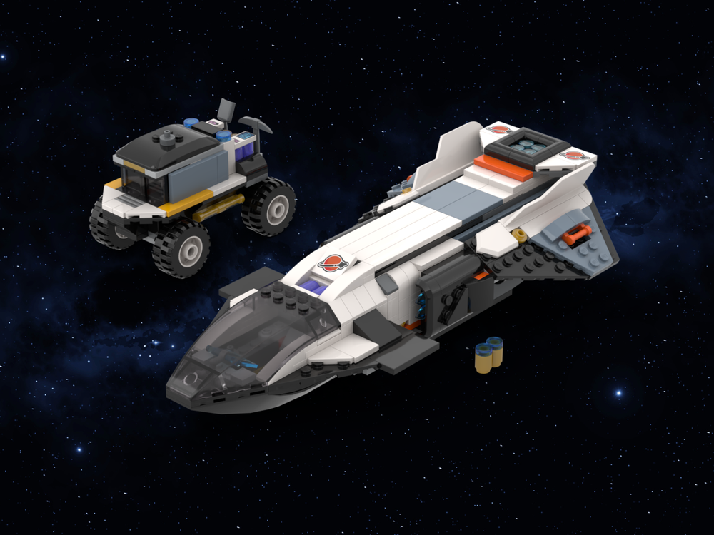 Lego 60434 Modded Spaceship & Rover