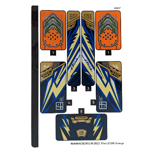 Lego Sticker Sheet for Set 71776-1
