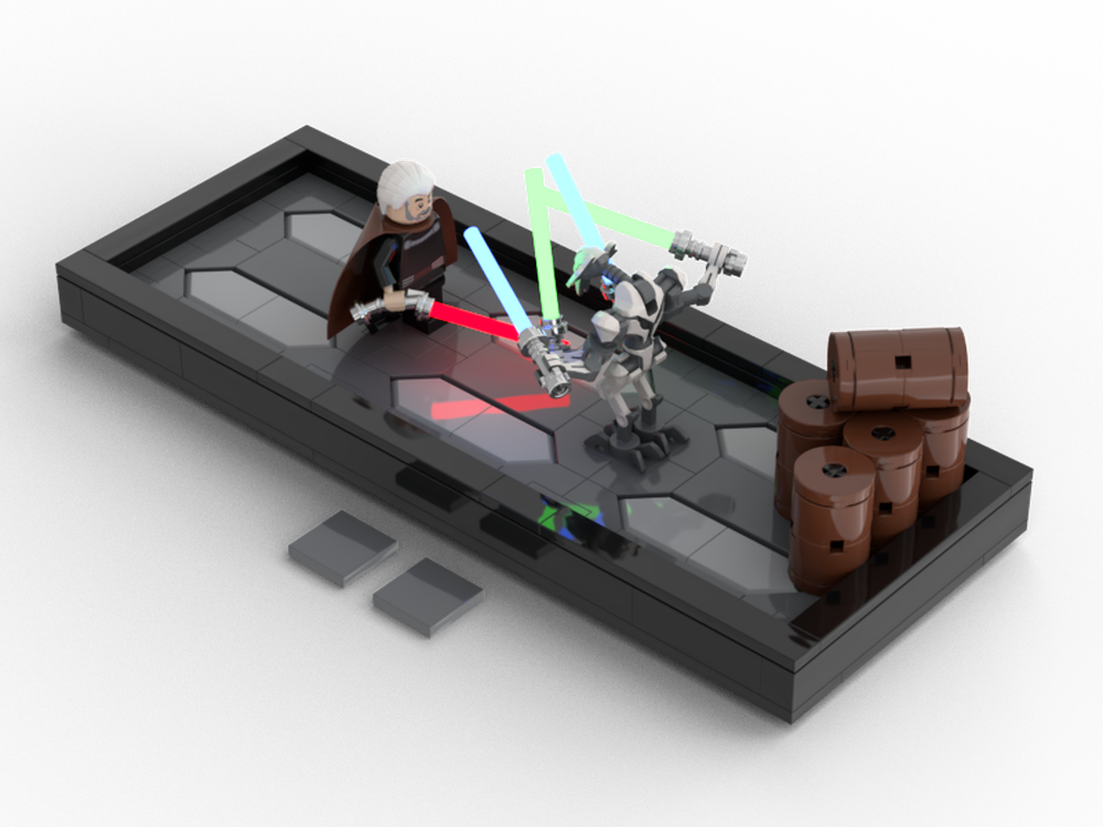 Lego Count Dooku trains General Grievous