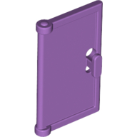 Lego Door 1 x 2 x 3 with Vertical Handle, Round Handle Holes on Back / Medium Lavender