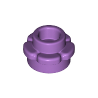 Lego Plant, Flower, Plate Round 1 x 1 with 5 Petals / Medium Lavender