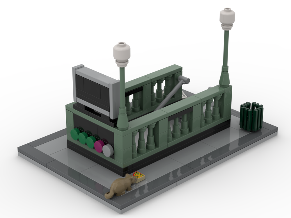 Lego NYC Subway Entrance