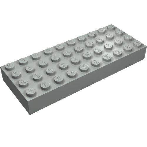 Lego Brick 4 x 10 / Light Gray