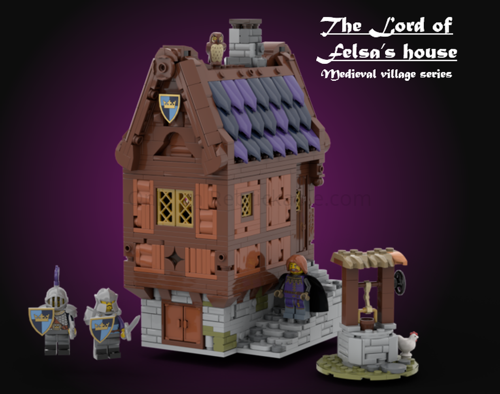 Lego The lord of Felsa's house - Medieval village series
