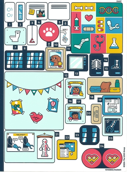 Lego Sticker Sheet for Set 42621-1