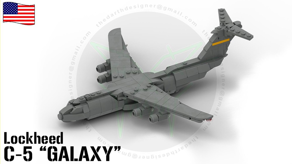 Lego Lockheed | C-5 GALAXY | Cargo - 1:300 Scale