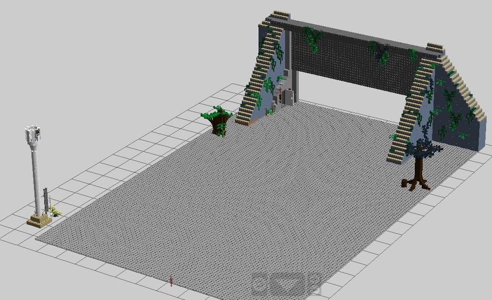 Lego Diorama Yavin Temple