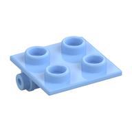 Lego Hinge Brick 2 x 2 Top Plate Thin / Bright Light Blue