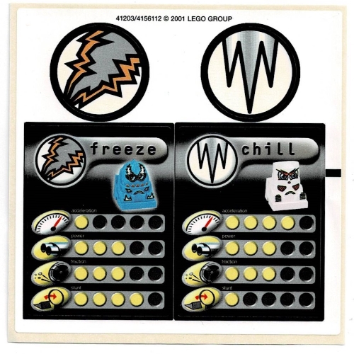 Lego Sticker Sheet 2 for Set 4579-1 / [No Color/Any Color]