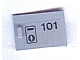 Lego Container, Cupboard 2 x 3 x 2 Door with '101' and Keyhole Pattern (Sticker) - Set 6597