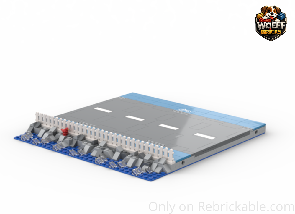Lego MILS seaside road with bike lanes