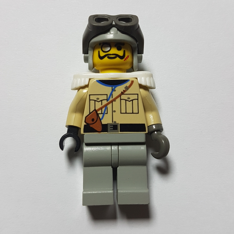 Lego Baron Von Barron (Pilot) with Light Gray Hat