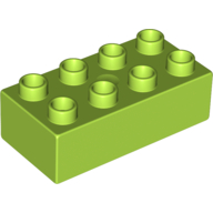 Lego Duplo Brick 2 x 4 / Lime