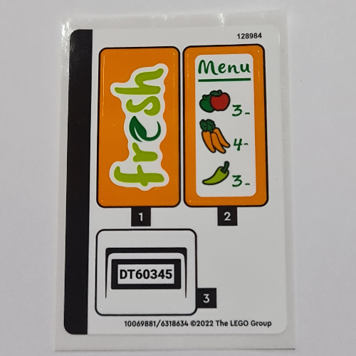 Lego Sticker Sheet for Set 60345-1
