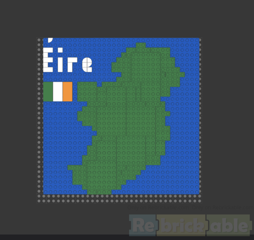 Lego Map of Ireland