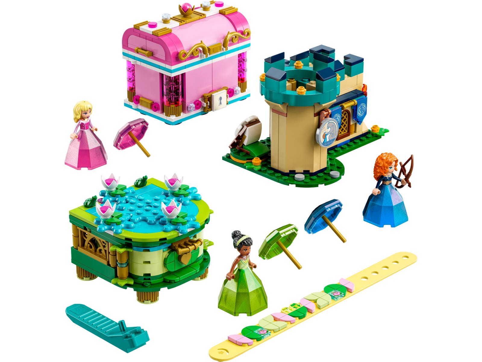 Lego Aurora, Merida and Tiana's Enchanted Creations