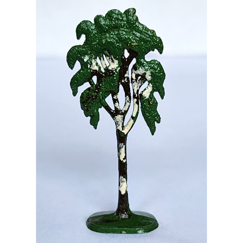 Lego Plant, Tree Flat Birch painted with solid base (1950's version) / Green