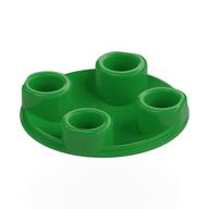 Lego Plate Round 2 x 2 with Rounded Bottom [Boat Stud] / Bright Green