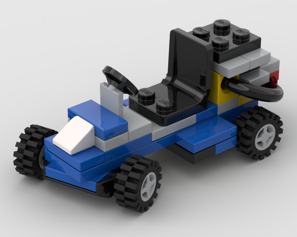 Lego 854 Go Kart minifigure scale