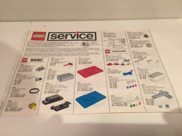 Lego 1988 Medium Service Packs DK/N/S/SF (102580/102680)