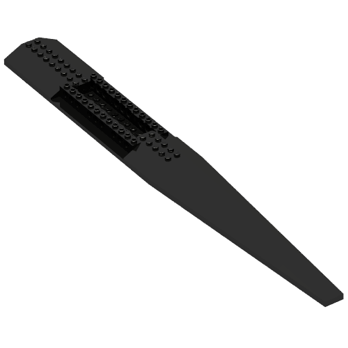 Lego Boat Deck 24 x 6 x 1 1/3 / Black