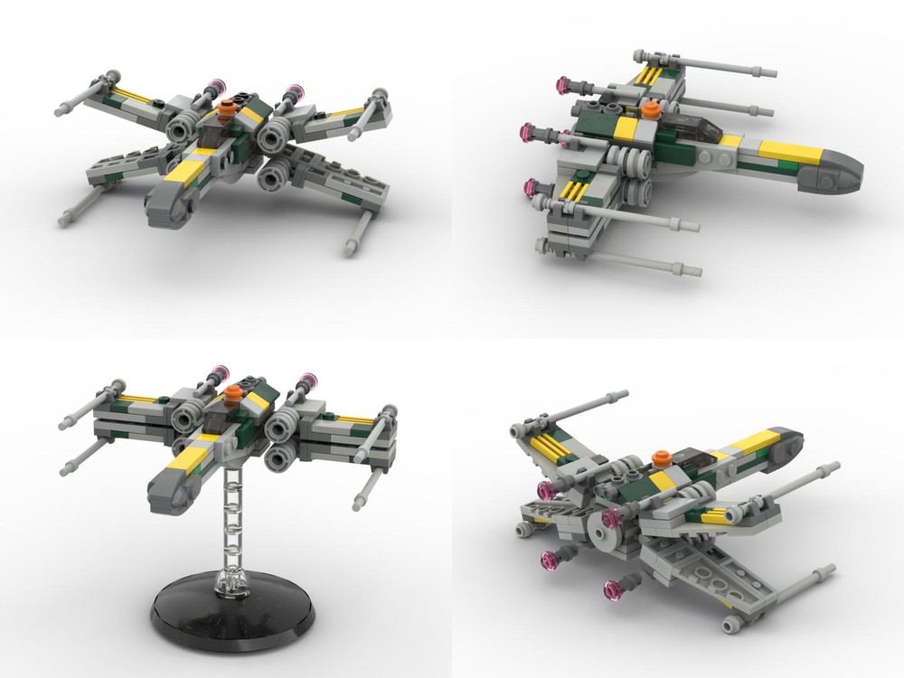 Lego T-65B X-Wing Starfighter (Green, scheme #1)