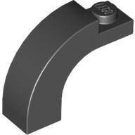 Lego Brick Arch 1 x 3 x 2 Curved Top / Black