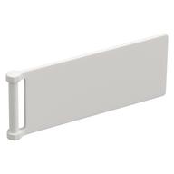 Lego Flag 7 x 3 with Rod / White