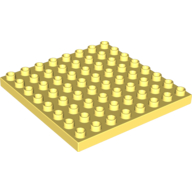 Lego Duplo Plate 8 x 8 / Bright Light Yellow