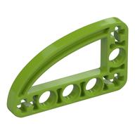 Lego Technic Beam 3 x 5 L-Shape with Quarter Ellipse Thin / Lime