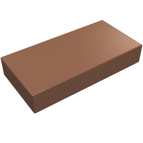 Lego Tile 1 x 2 with Groove / Light Brown