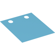 Lego Painting Canvas, Rectangle with 2 Holes, Paw-prints Appear when Wet Print [Traditional Starched Fabric]