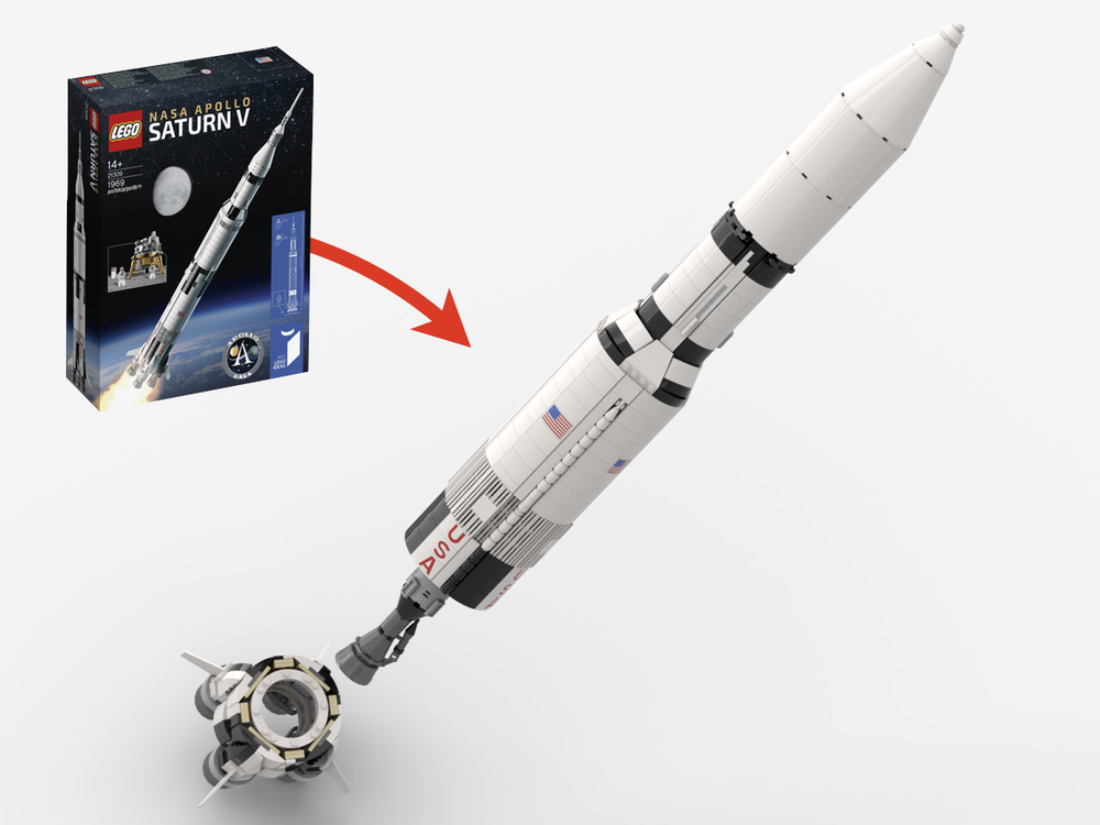 Lego 21309 - Saturn V-B and Saturn V-C