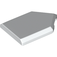 Lego Tile Special 2 x 3 Pentagonal / White