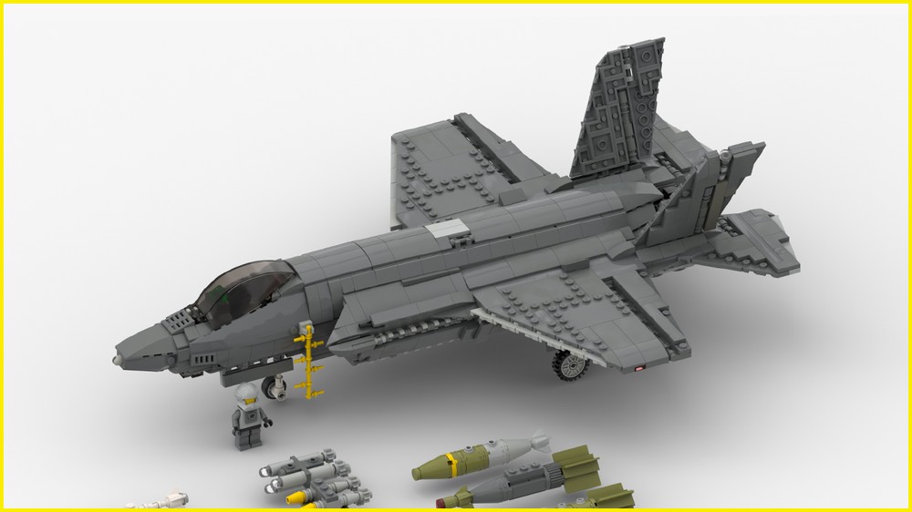Lego Lockheed Martin F-35 A (Airforce Variant) Lightning II | 1:34 Scale