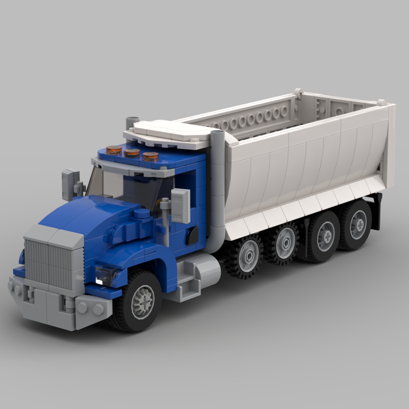 Lego Kenworth T800 Dump truck (Blue-White)