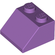 Lego Brick Sloped 45° 2 x 2 / Medium Lavender