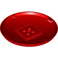 Lego Pod, Bottom Cap 9 x 9 x 1 X-Pod / Red