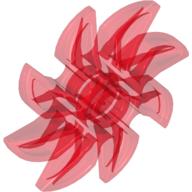 Lego Propeller 8 Blade 5 Diameter / Trans-Red