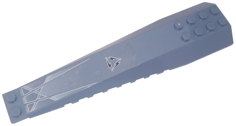 Lego Wedge 16 x 4 Triple Curved with Reinforcements with Alpha Team Arctic Pattern (Sticker) - Set 4743
