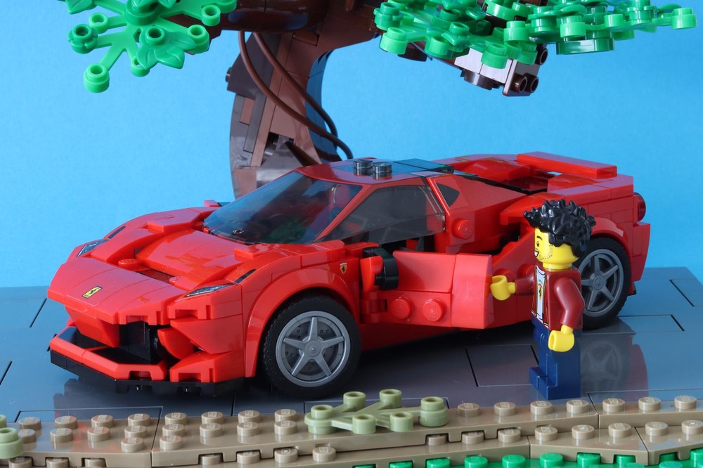 Lego Mod of „Ferrari F8 Tributo“ from set 76895
