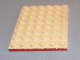 Lego Plate 6 x 8 with Red Line on 1 Short Edge Pattern