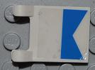 Lego Flag 2 x 2 Square with Flat Edge with Diver Blue Pattern on Both Sides (Stickers) - Set 4644