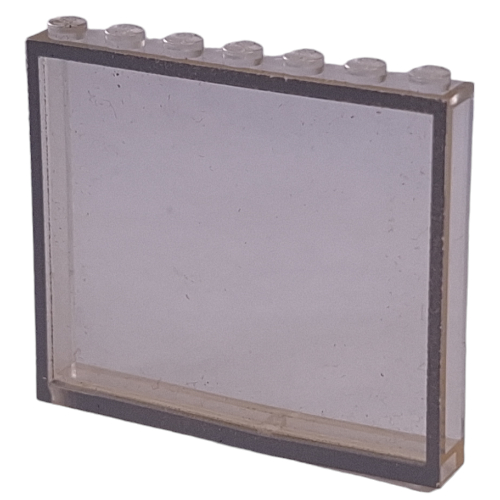 Lego Modulex Window 1 x 7 x 6 with Gray Border Print