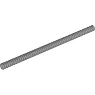 Lego Hose, Ribbed 7mm D. 18L / 14.4cm / Flat Silver