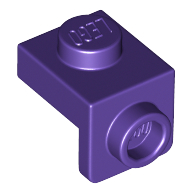 Lego Bracket 1 x 1 - 1 x 1 / Dark Purple