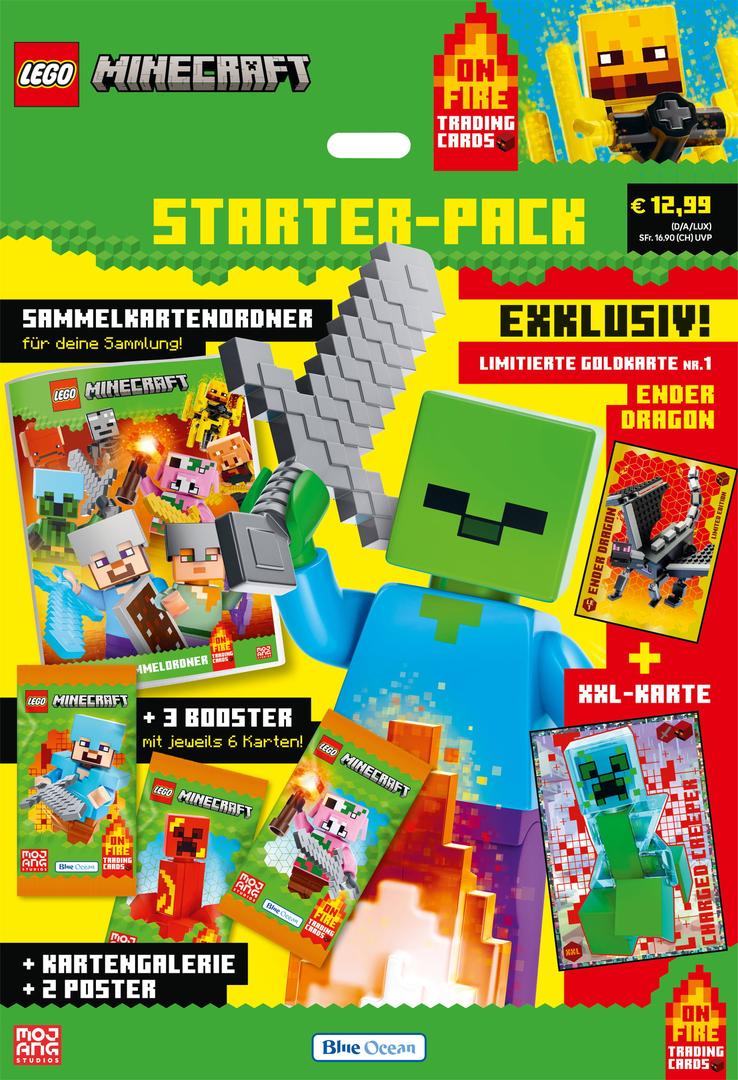 Lego Minecraft Trading Cards Series 3 On Fire - Starterpack (German Version)