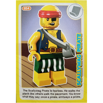 Lego Trading Card, Create the World Incredible Inventions - Scallywag Pirate / [No Color/Any Color]