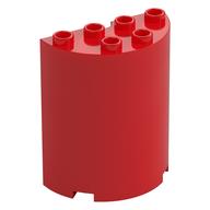 Lego Cylinder Half 2 x 4 x 4 / Red